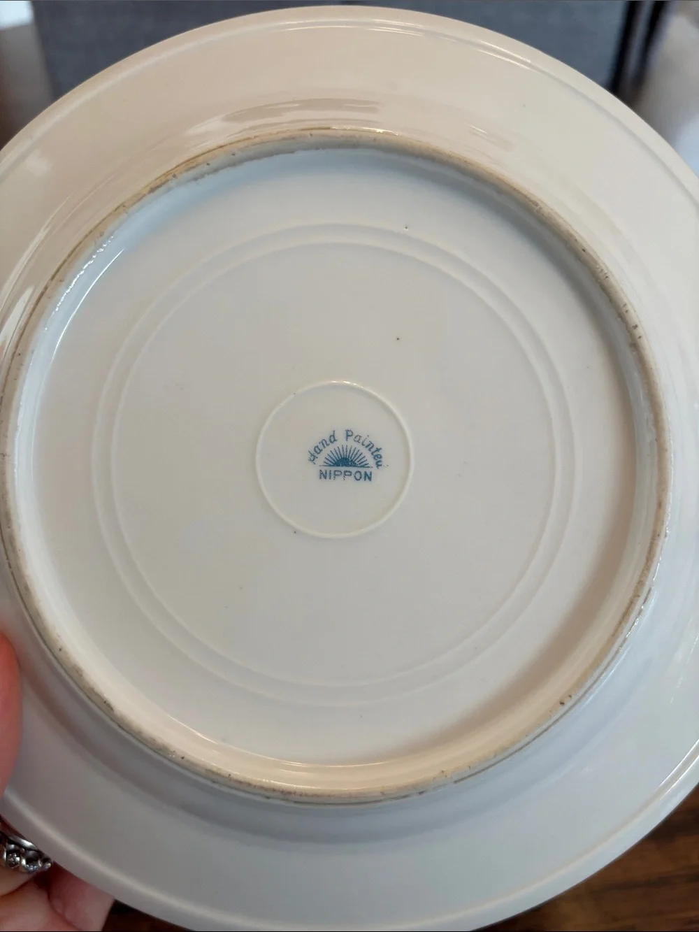Vintage Nippon Child’s breakfast set.  Plate, bowl, milk pitcher